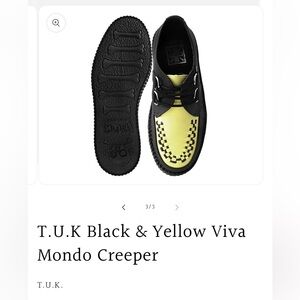 T.U.K Black and Yellow Checkered Mondo Creepers